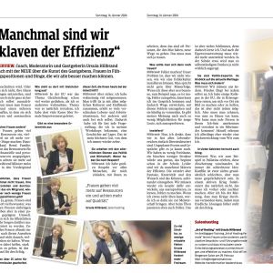 Manchmal sind wir Sklaven der Effizienz