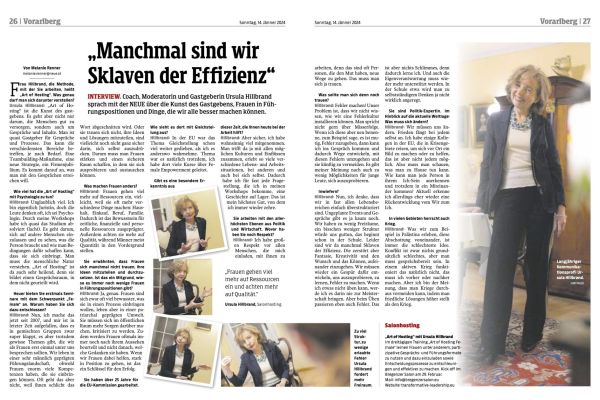 Manchmal sind wir Sklaven der Effizienz